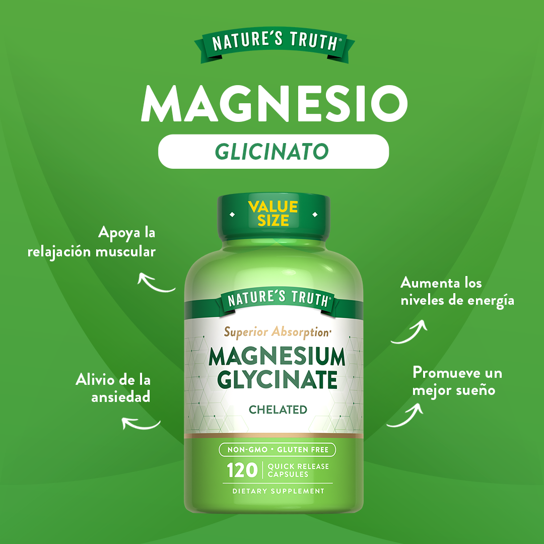 Magnesio Glicinato 200 MG - Cápsulas