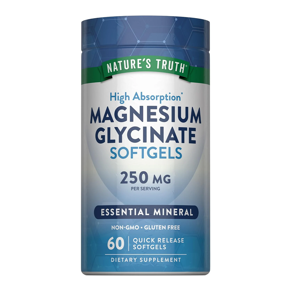 Magnesio Glicinato 250 mg - 60 Softgel de rápida absorción