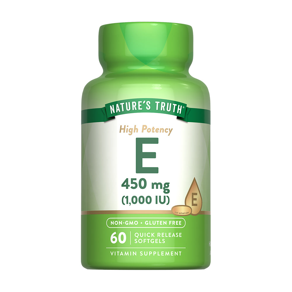 Vitamina E 450 MG (1000 UI) - 60 Cápsulas Blandas