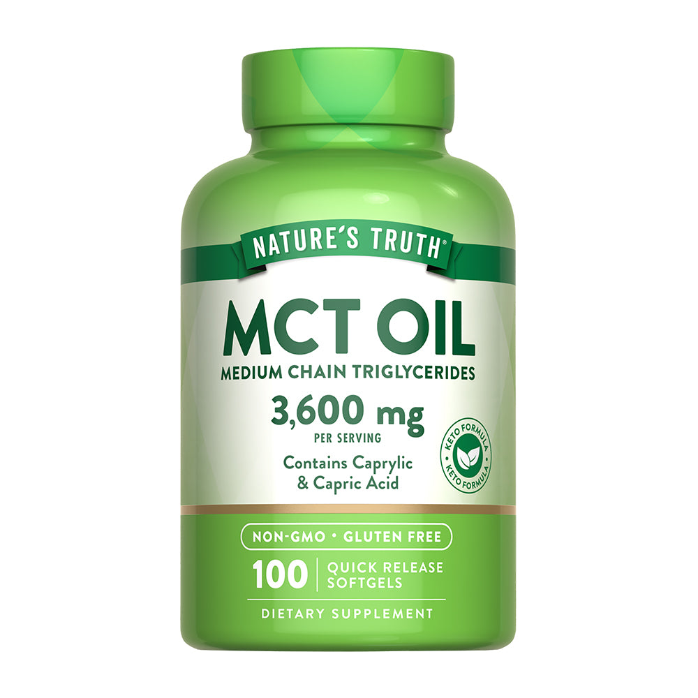 MCT Oil 3.600 Mg – 100 Cápsulas Blandas