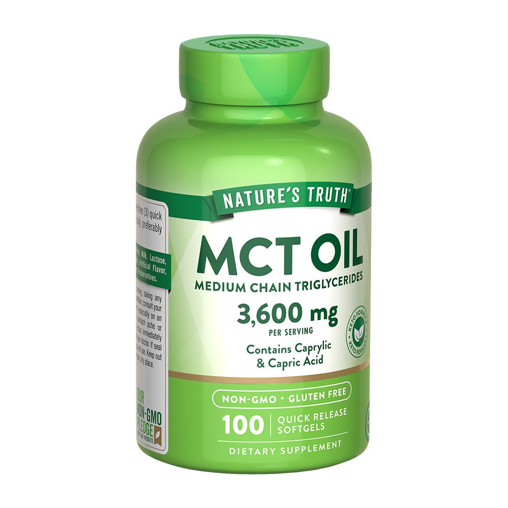 MCT Oil 3.600 Mg – 100 Cápsulas Blandas