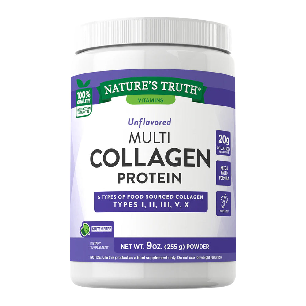 Multi Collagen Complex Colágeno Tipo I, II, III, V, X En Polvo - 255 Grs