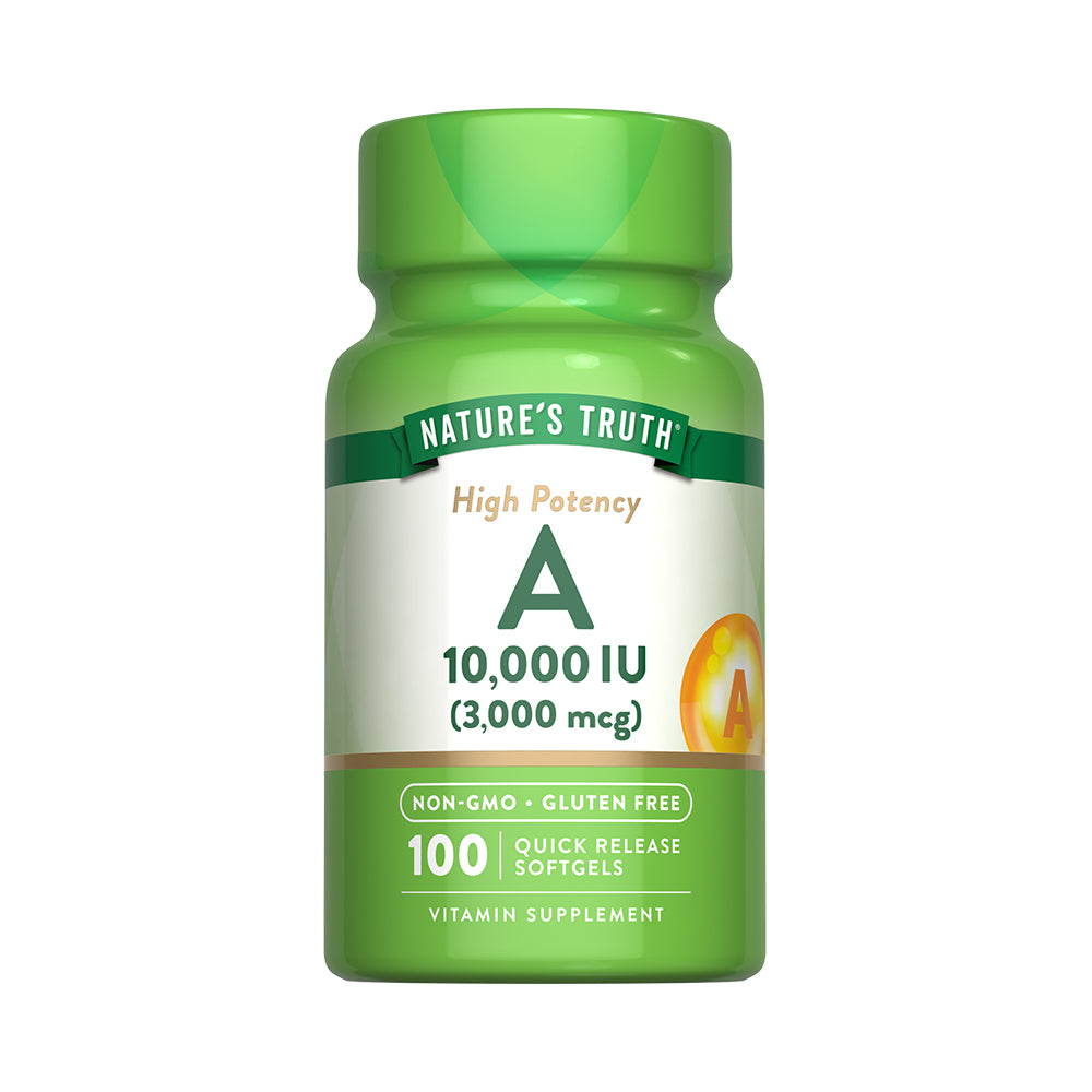 Vitamina A 3.000 MCG (10,000 UI) - 100 Cápsulas Blandas