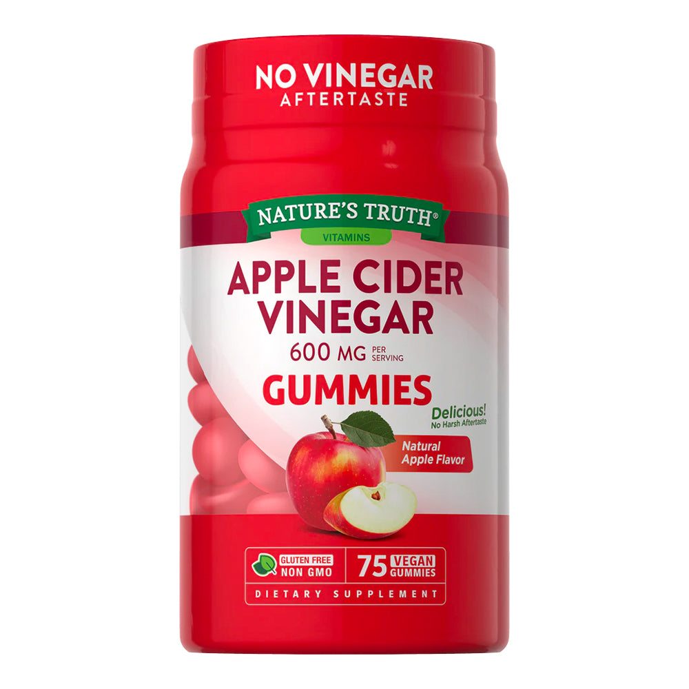 Gomitas de Vinagre de Manzana 600 Mg - 75 Gomitas Veganas