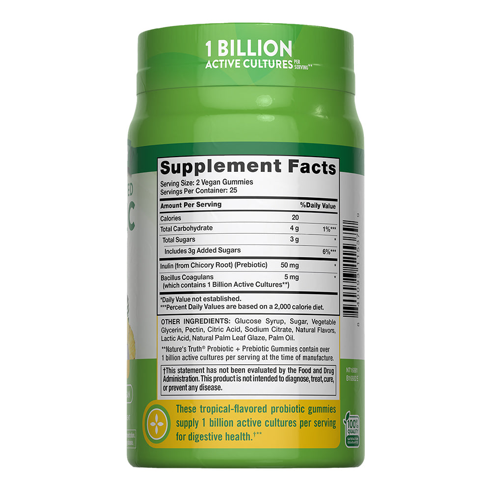 Gomitas de Probióticos - 50 Gomitas Veganas