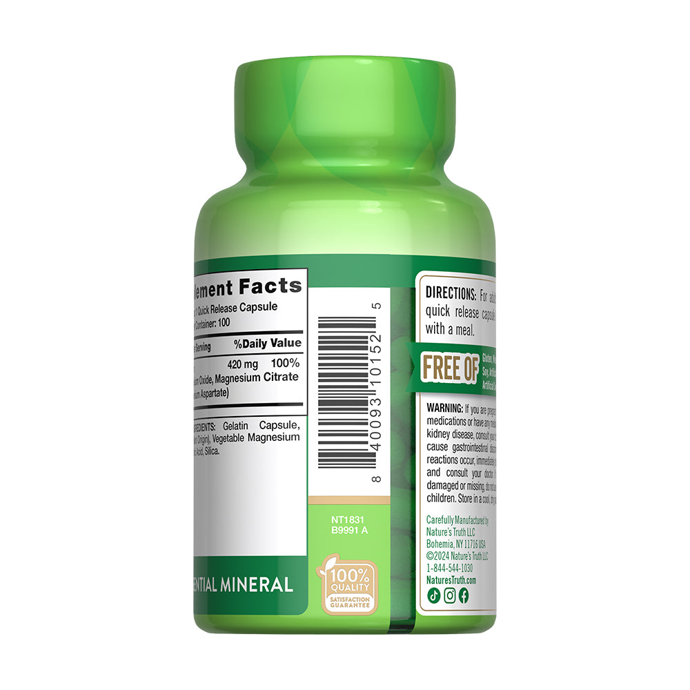 Magnesio Triple Magnesium Complex 400 Mg - 100 Cápsulas