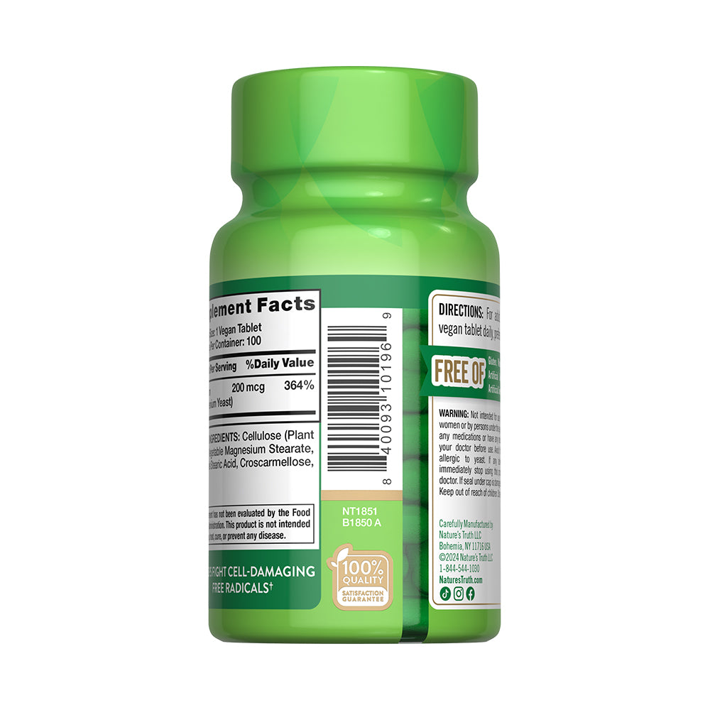 Selenio 200 Mcg - 100 Tabletas