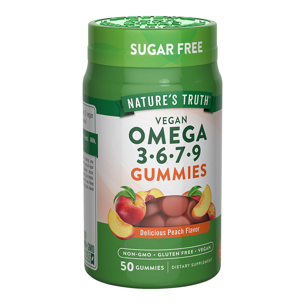 Gomitas de Omega 3-6-7-9 Vegano 360 Mg - 50 Gomitas Veganas