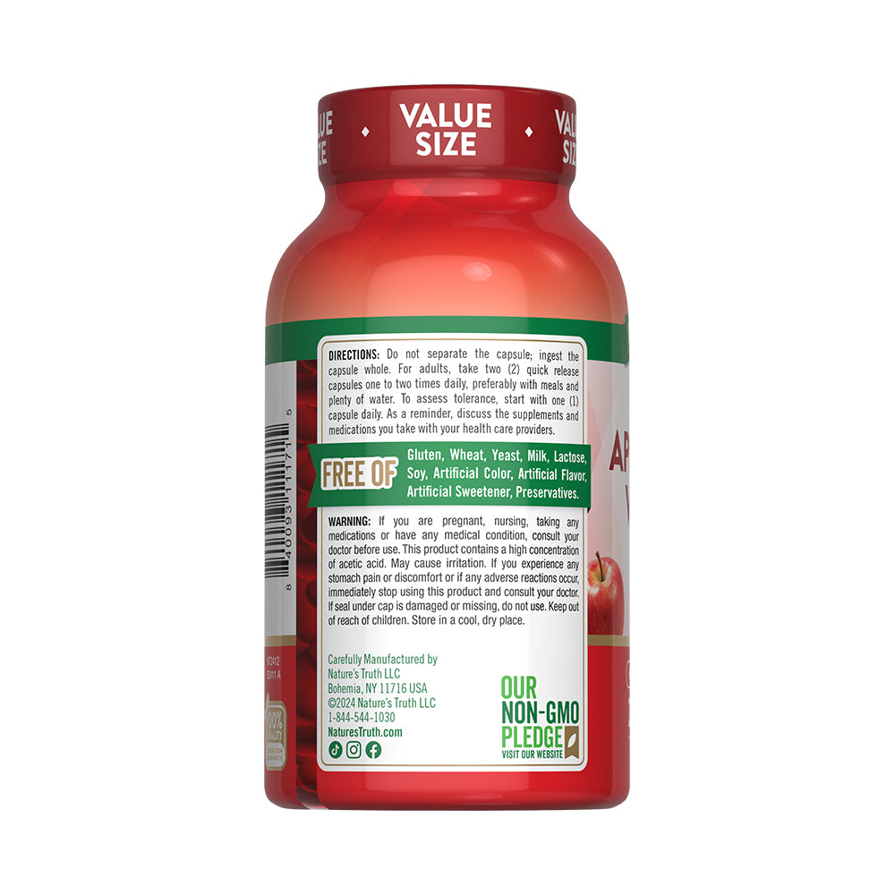 Vinagre de Manzana 1200 Mg -Cápsulas