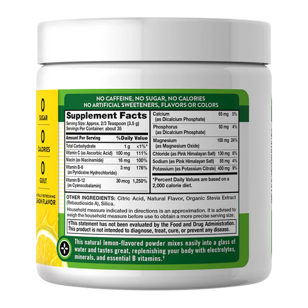 Polvo de hidratación con electrolitos de Nature’s Truth