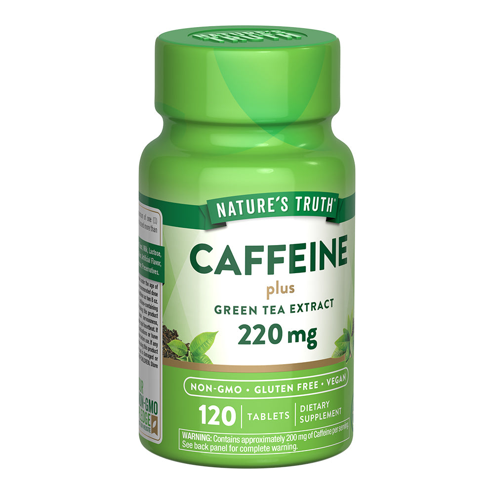Cafeína 200 Mg con Té Verde – 120 Tabletas