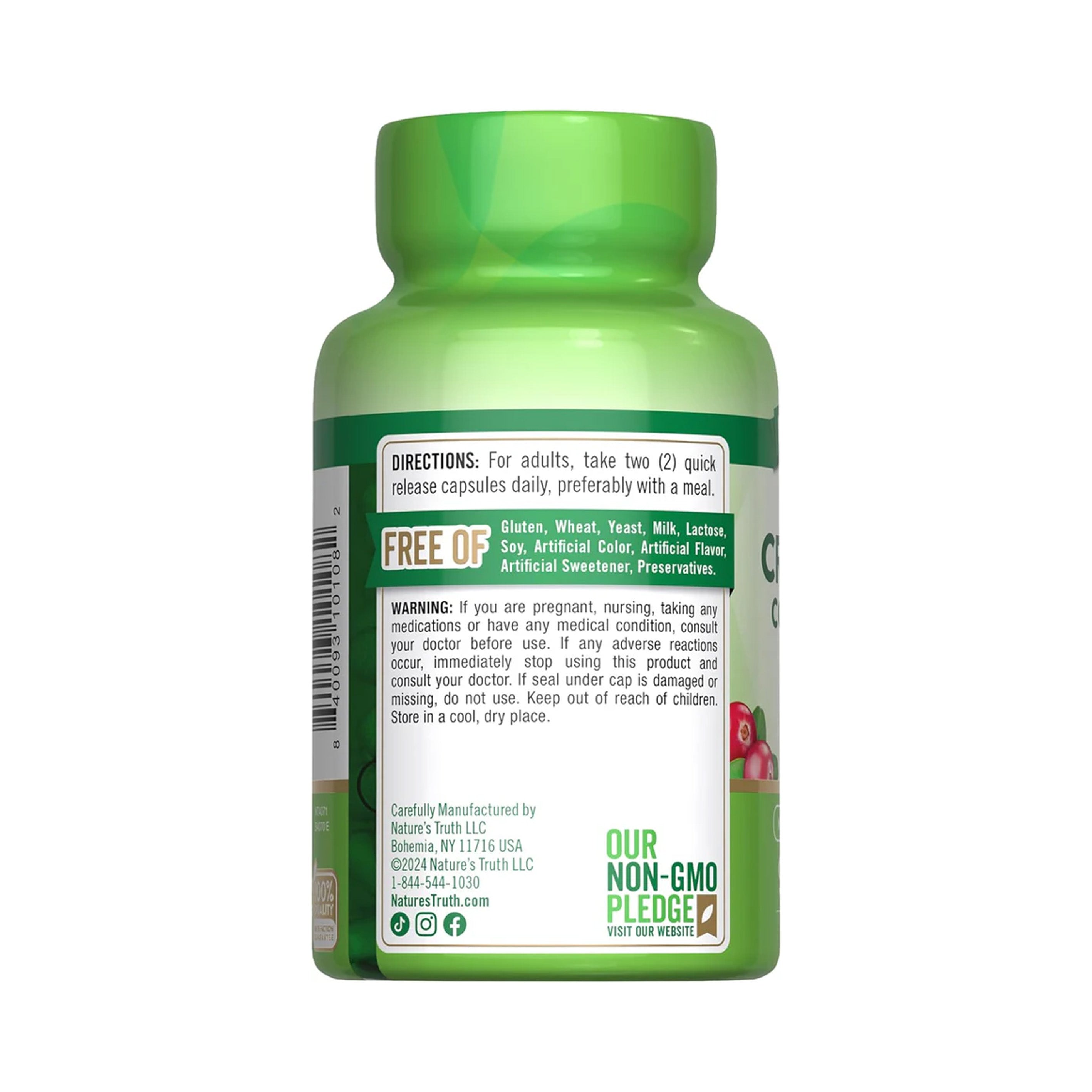 Cranberry Concentrado 15000 mg + Vitamina C – 90 Cápsulas