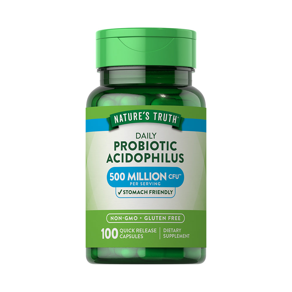Probióticos Acidophilus - 100 Cápsulas