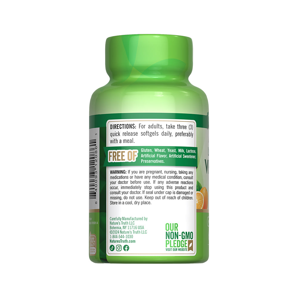 Vitamina C Liposomal 1650 mg - 60 cápsulas Liberación rápida